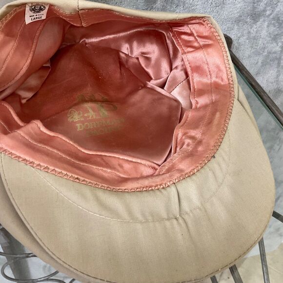 VTG.  Dorfman Pacific Golf Cabbie Cap Newsboy Hat Size L Snap front satin lined - Picture 6 of 7
